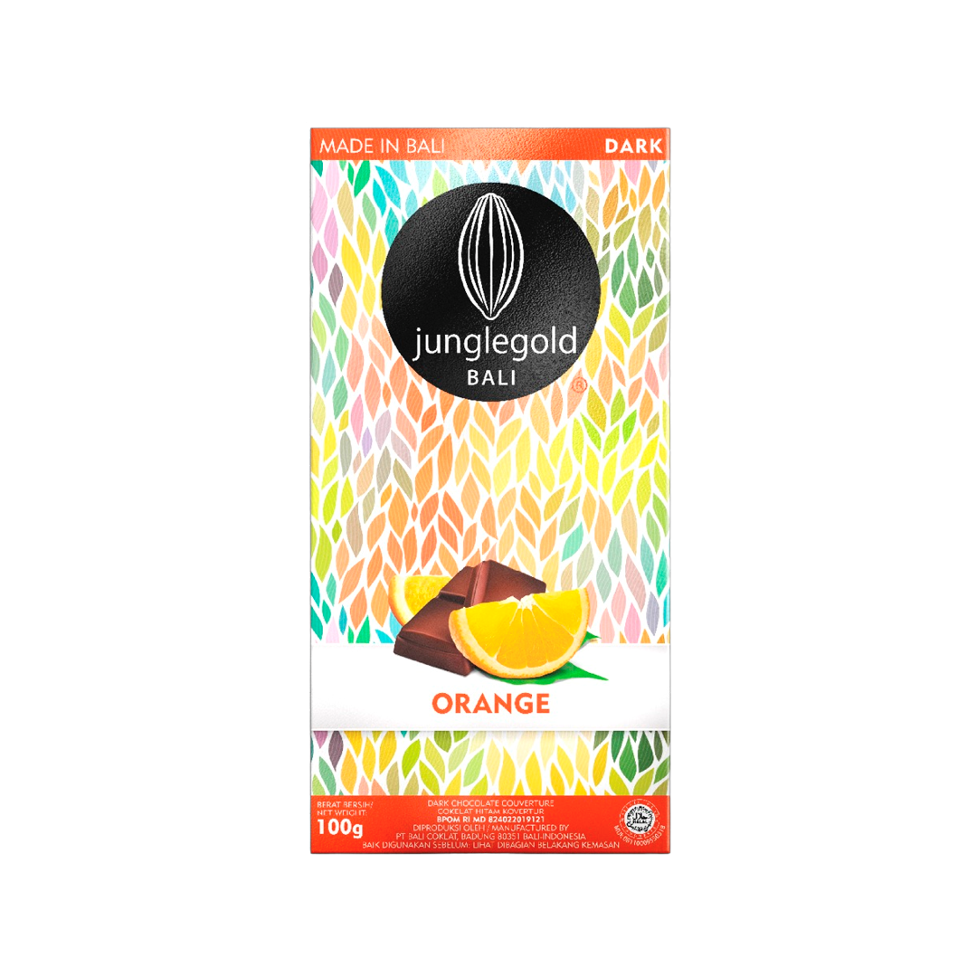 Junglegold - Chocolat noir 64% à l'huile d'orange
