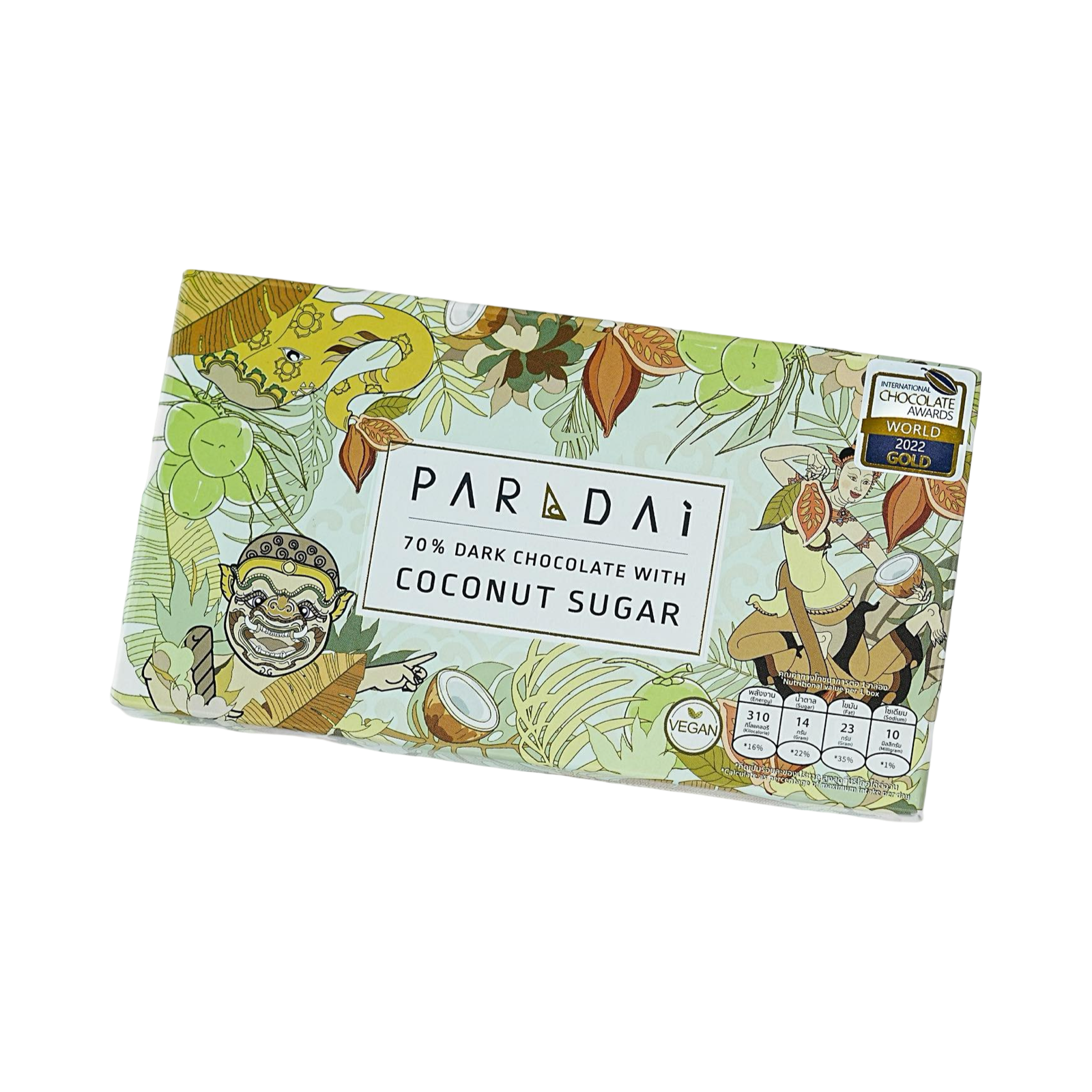Paradai - Chocolat noir Nakhon Si Thammarat 70% au sucre de fleur de coco - THAÏLANDE