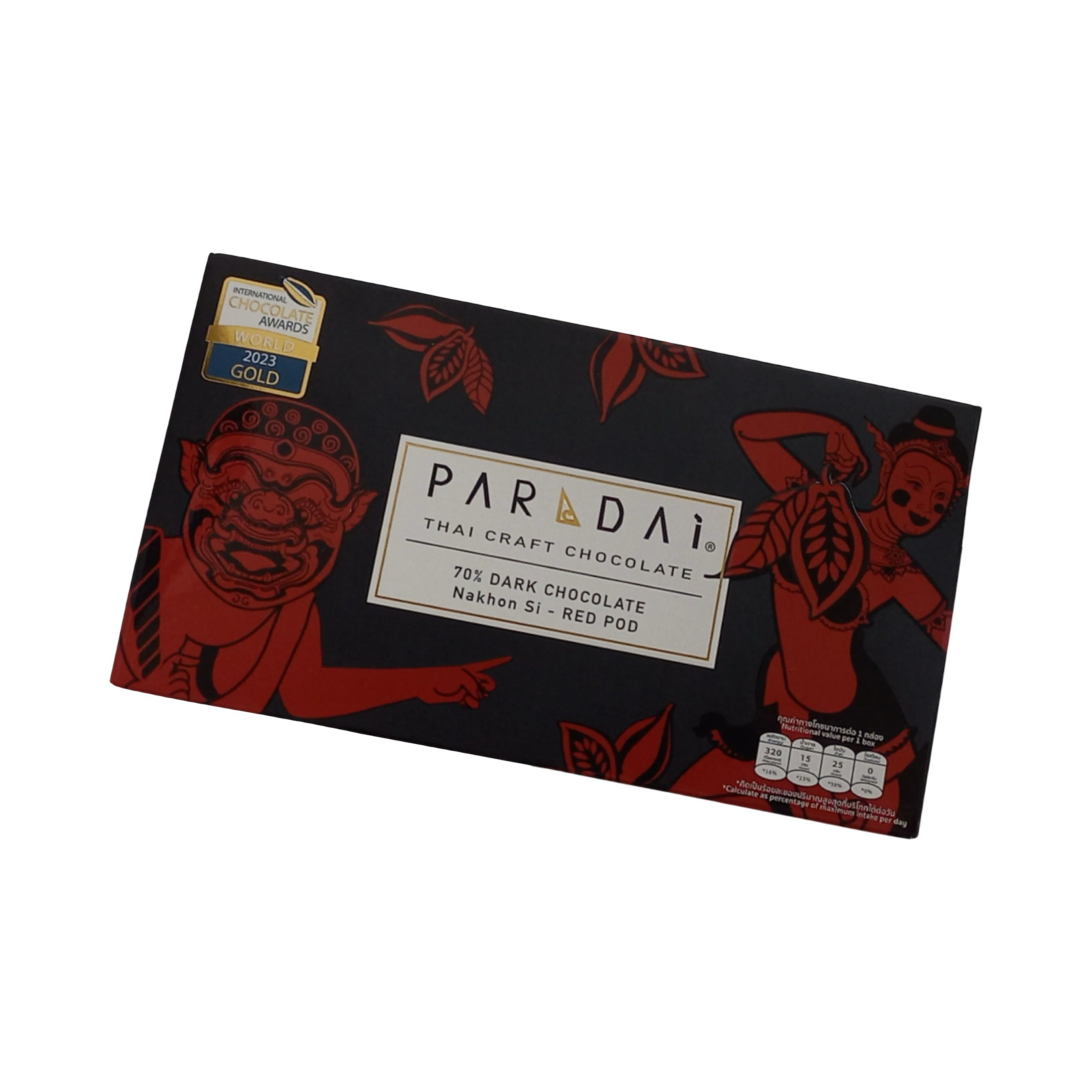 Paradai - Chocolat noir Nakhon Si Thammarat 70% de cabosses rouges - THAÏLANDE