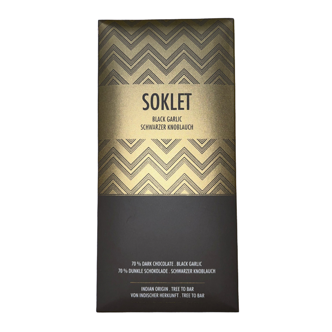 Soklet - Chocolat noir 70% à l'ail noir - INDE