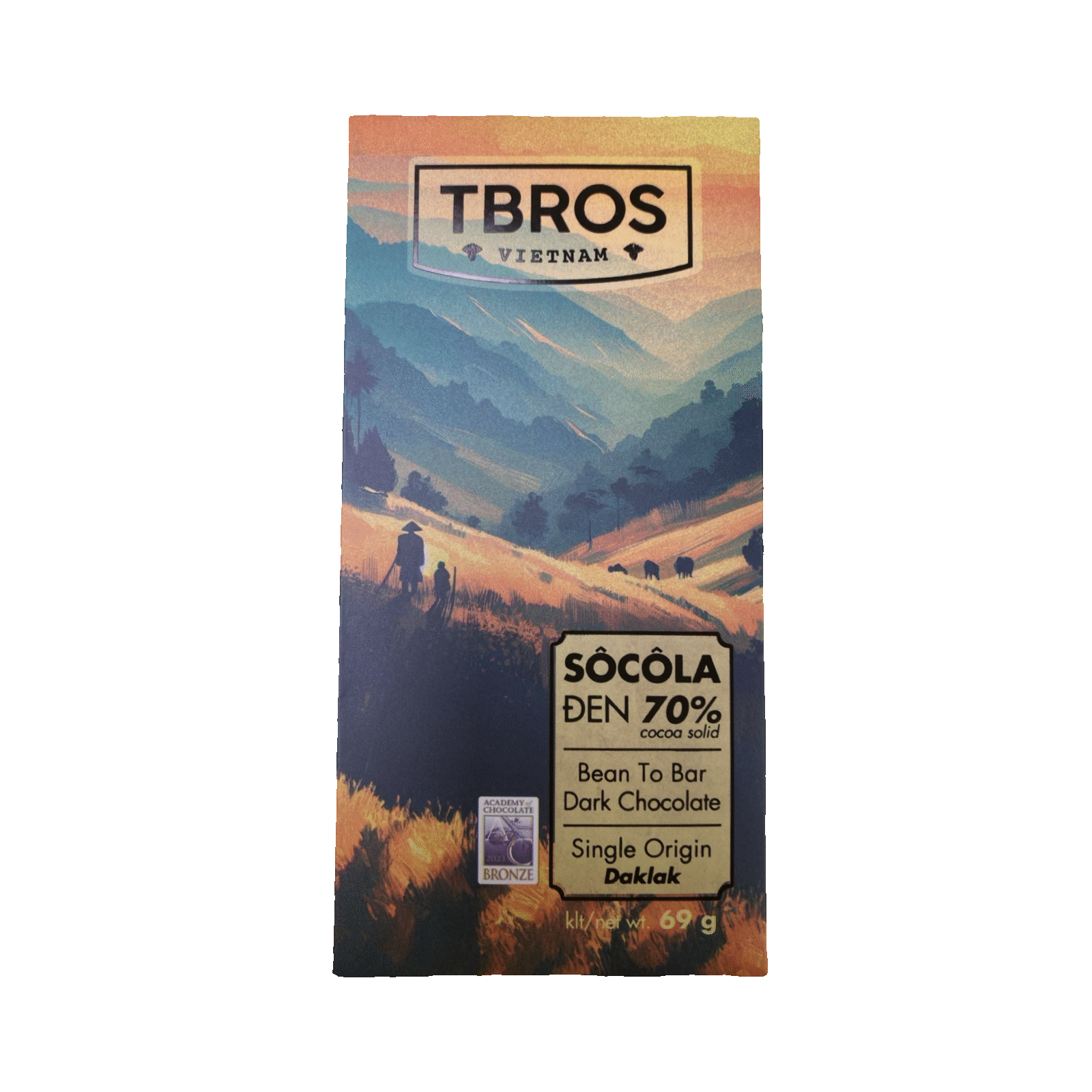 TBros - Chocolat noir 70% Dak Lak - VIETNAM
