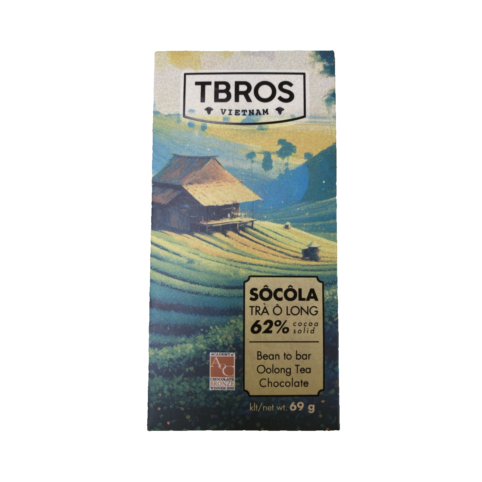 TBros - Chocolat noir 62% au thé Oolong - VIETNAM