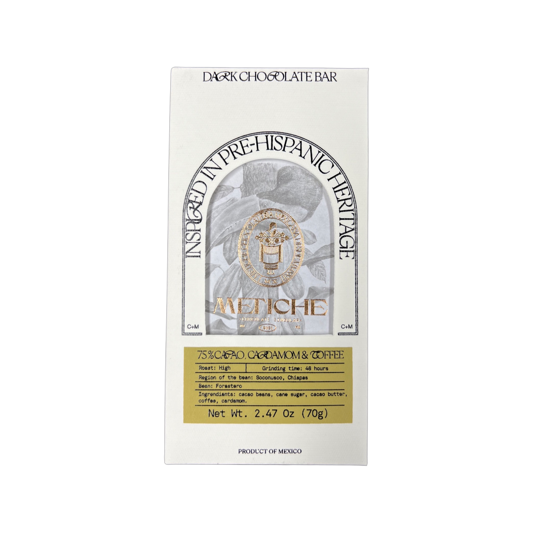 Metiche - Chocolat noir 75% à la cardamome et au café - MEXIQUE