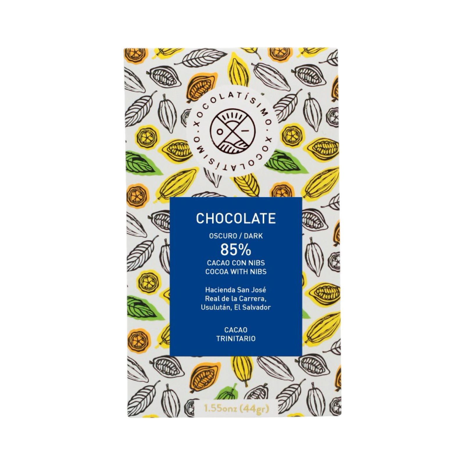 Xocolatisimo - Chocolat noir 85% au grué de cacao - SALVADOR