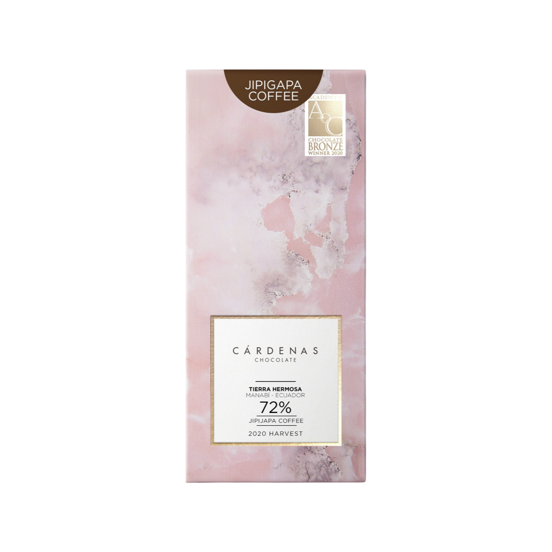Cárdenas - Chocolat noir 72% Tierra Hermosa au café Jipijapa