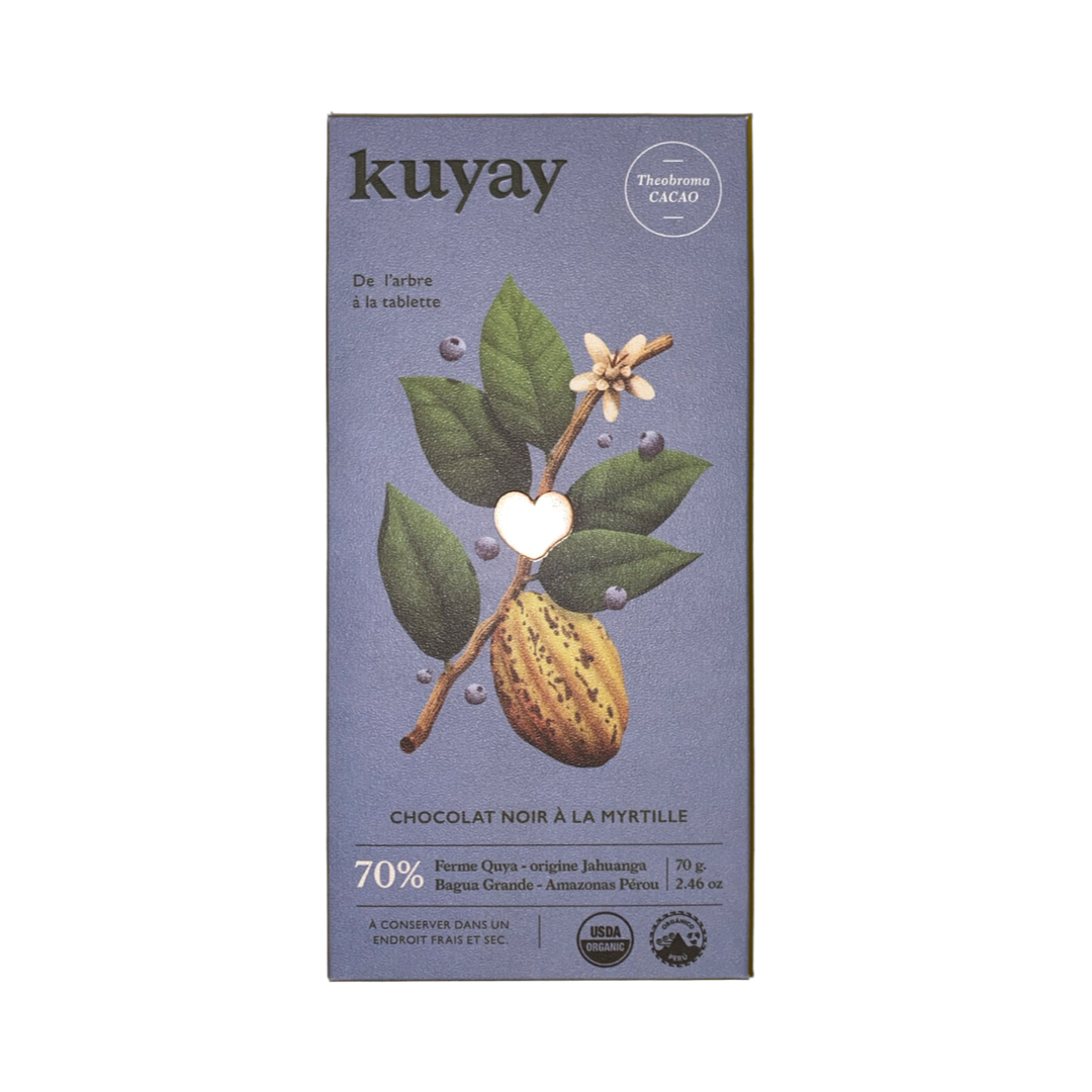 Kuyay - Chocolat noir 70% aux myrtilles - PÉROU