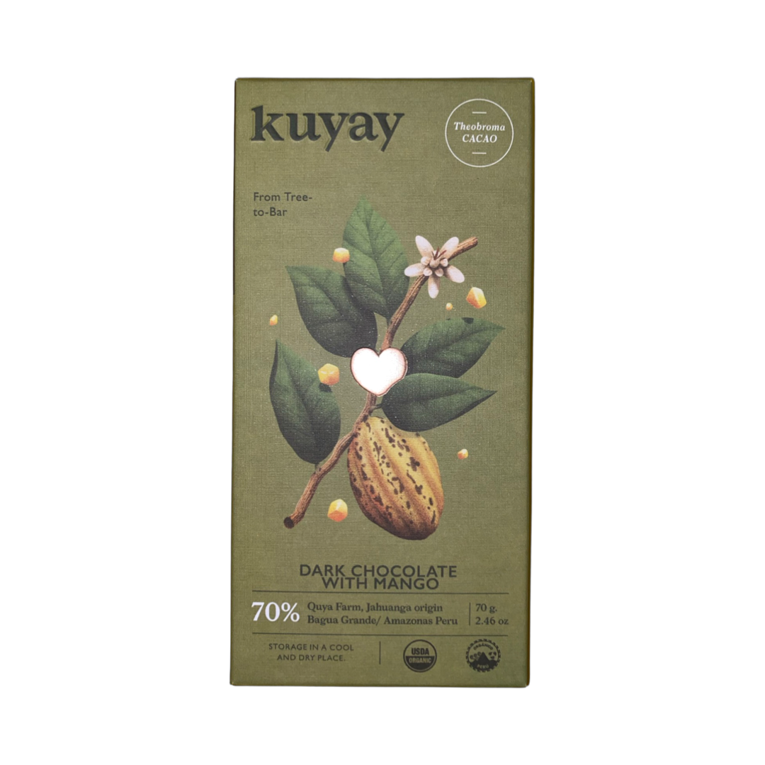 Kuyay - Chocolat noir 70% à la mangue - PÉROU