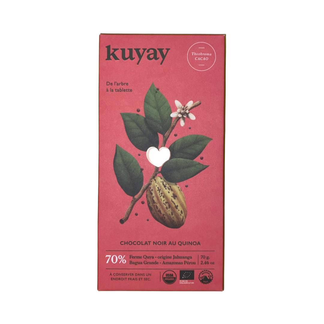 Kuyay - Chocolat noir 70% au quinoa - PÉROU