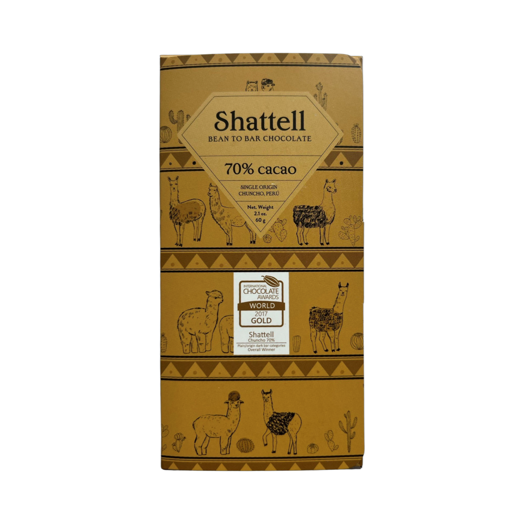 Shattell - Chocolat noir 70% Chuncho - PÉROU