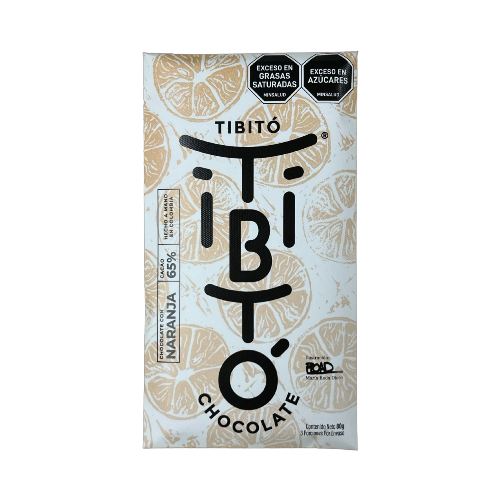 Tibitó - Chocolat noir 65% à l'orange - COLOMBIE